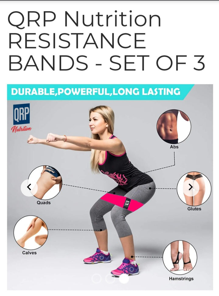 QRP Nutrition Resistance bands - set of 3 image 1