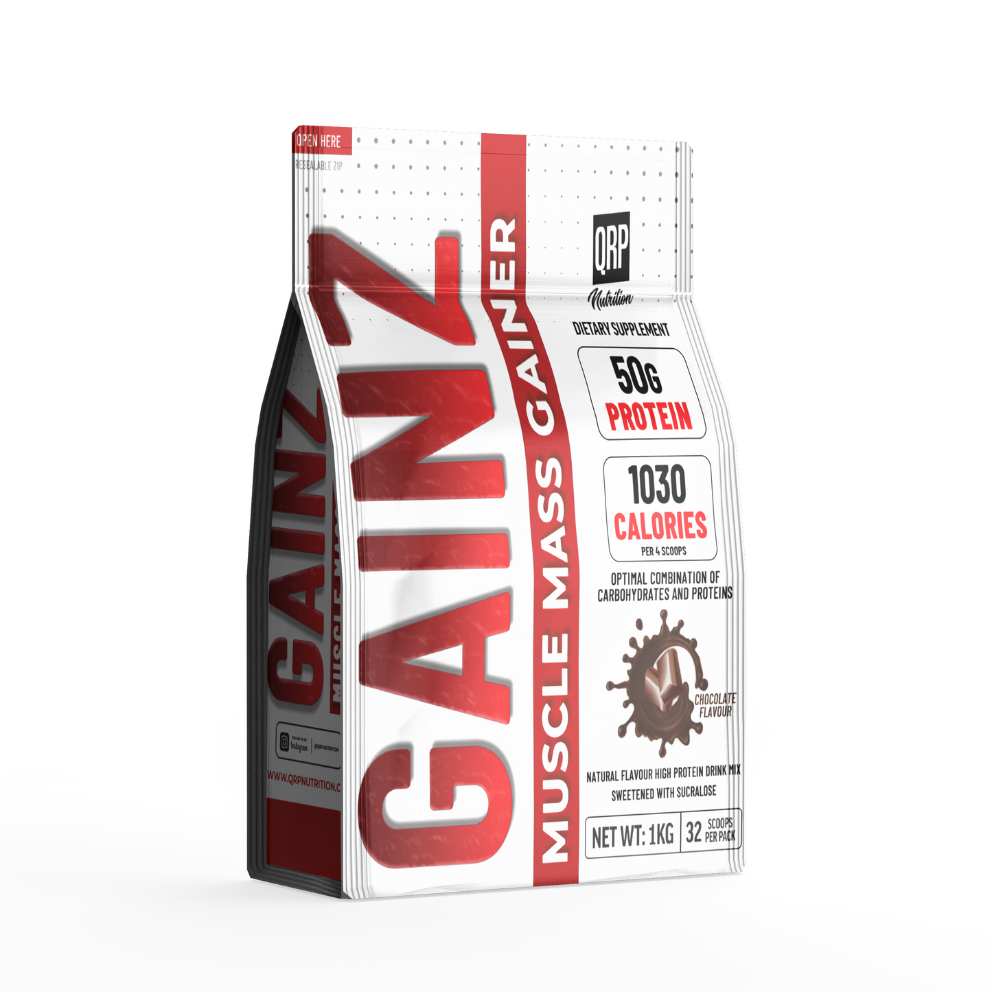 QRP Nutrition GAINZ Muscle Mass Gainer image 0