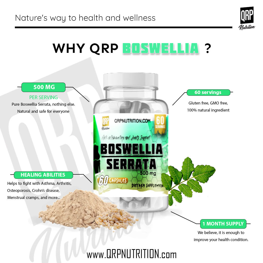QRP Nutrition Boswellia Serrata 60 capsules 500mg image 5