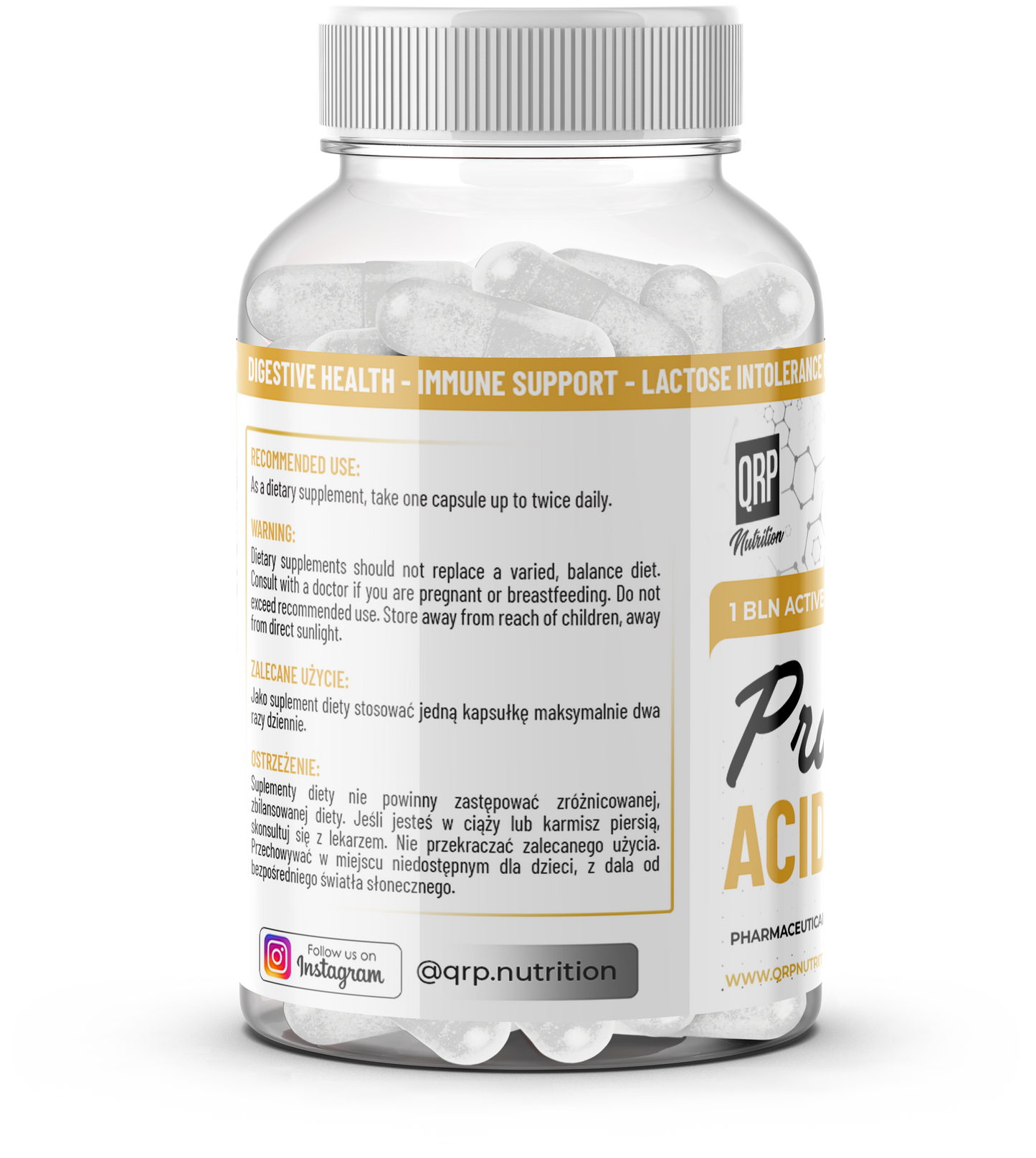 QRP Nutrition Acidophilus Probiotics (60 veg. capsules) image 4