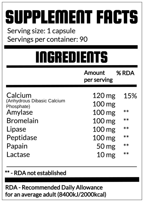QRP Nutrition Digestive Enzymes 90capsules image 1