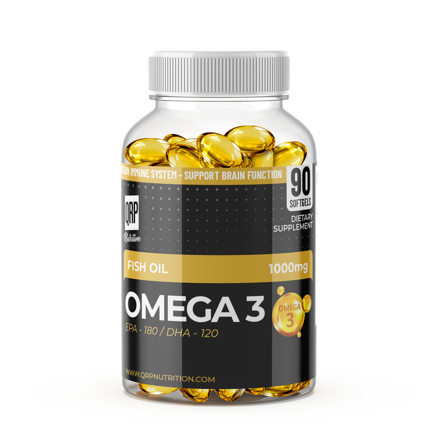 QRP Nutrition Omega-3 Fish Oil 1000mg image 0