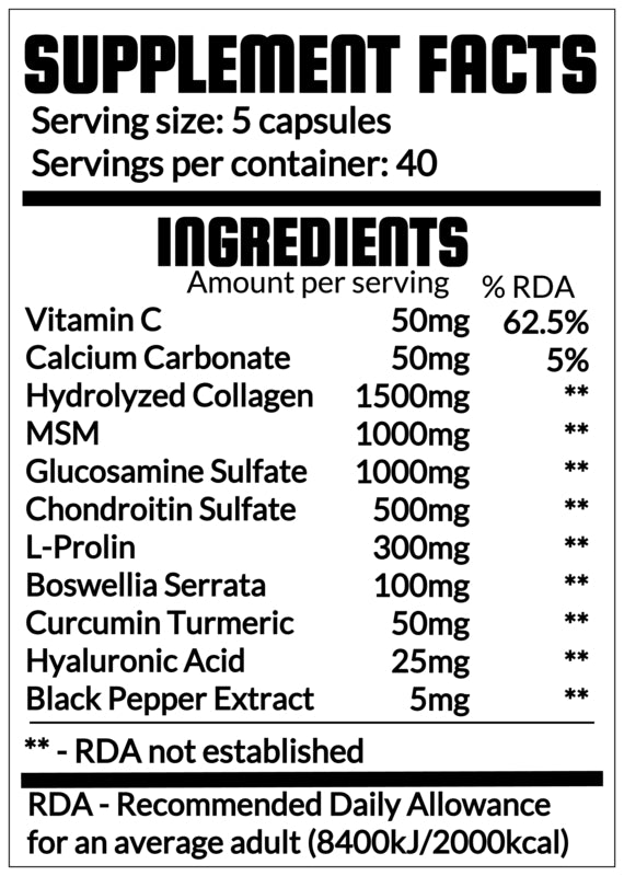 QRP Nutrition FLEX JOINTS 200capsules image 1