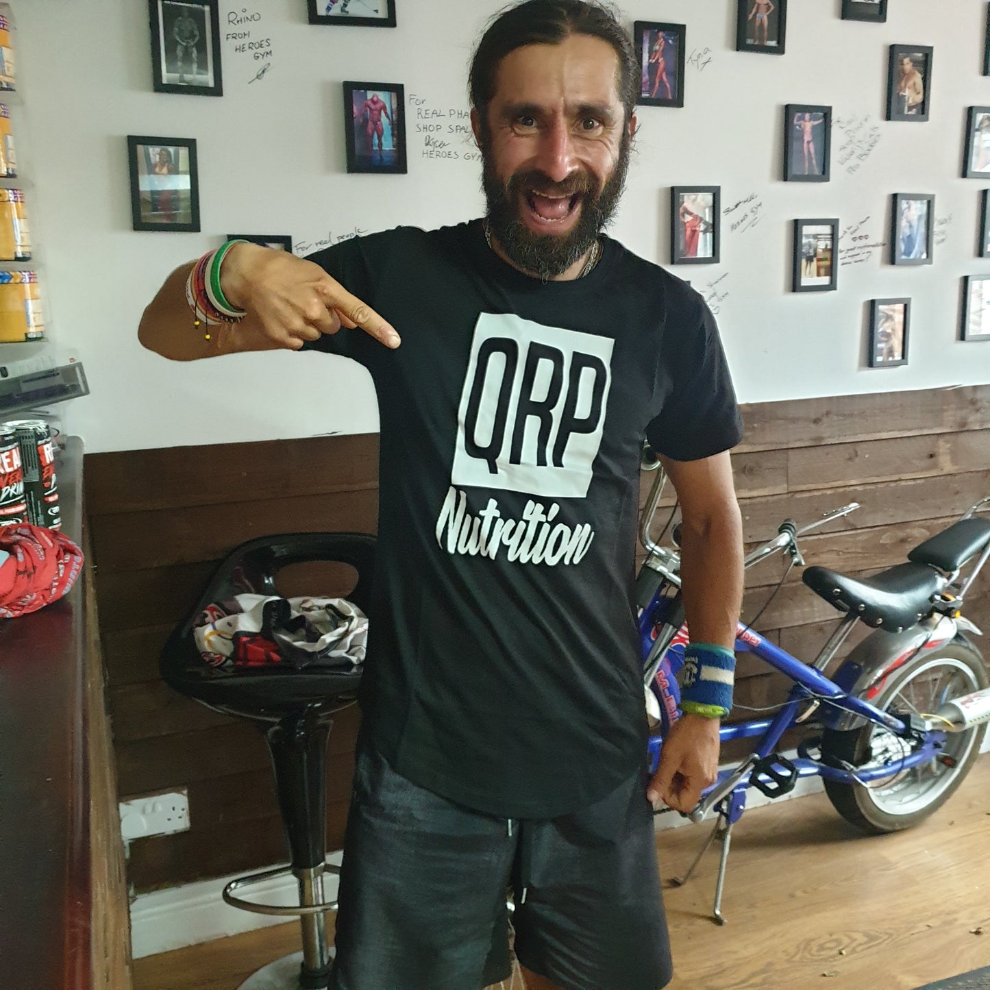 QRP Nutrition Black Men T-shirt image 0