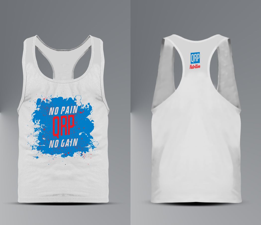 QRP Nutrition Gym Vest 'No Pain No Gain' image 0