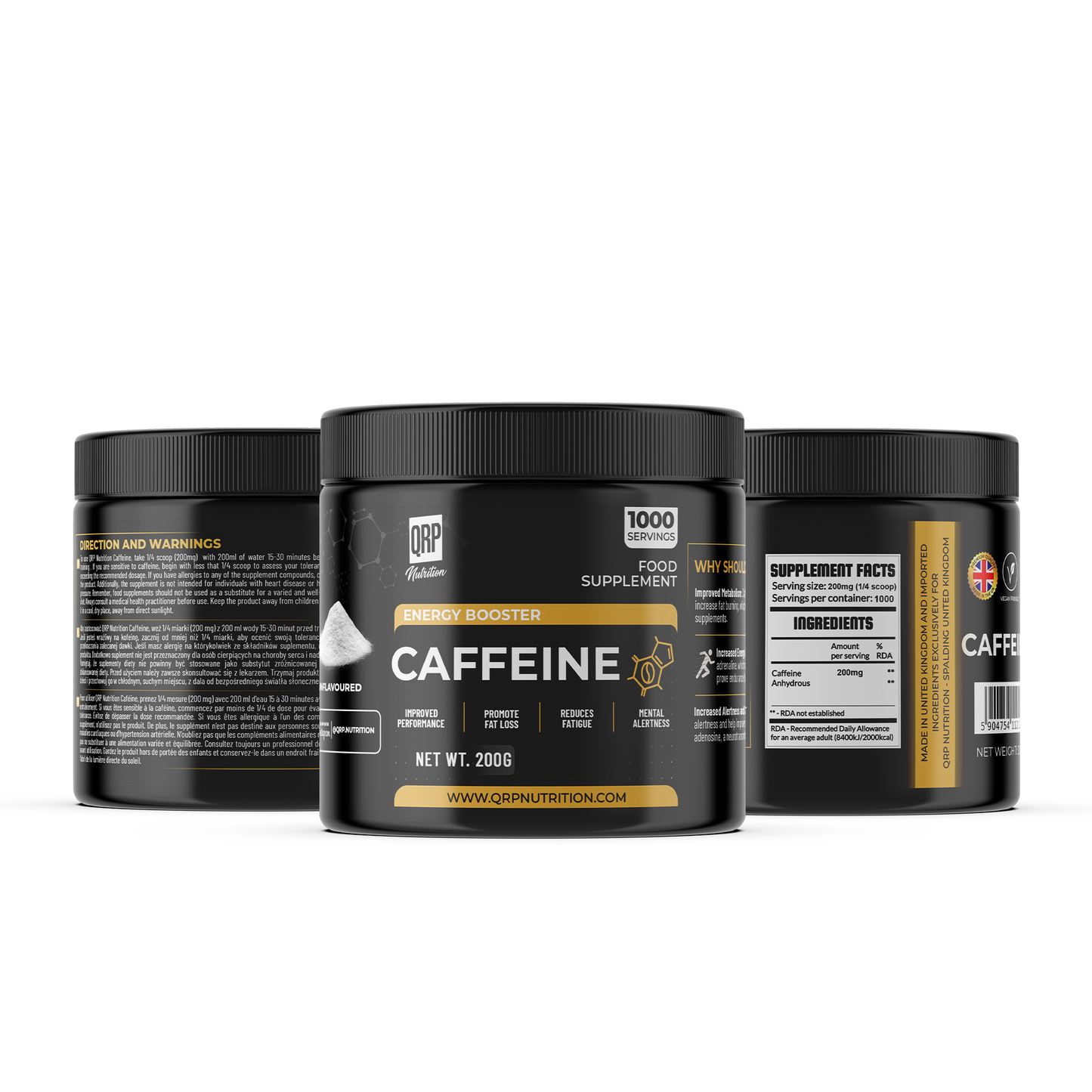 QRP Nutrition Caffeine 200g image 0