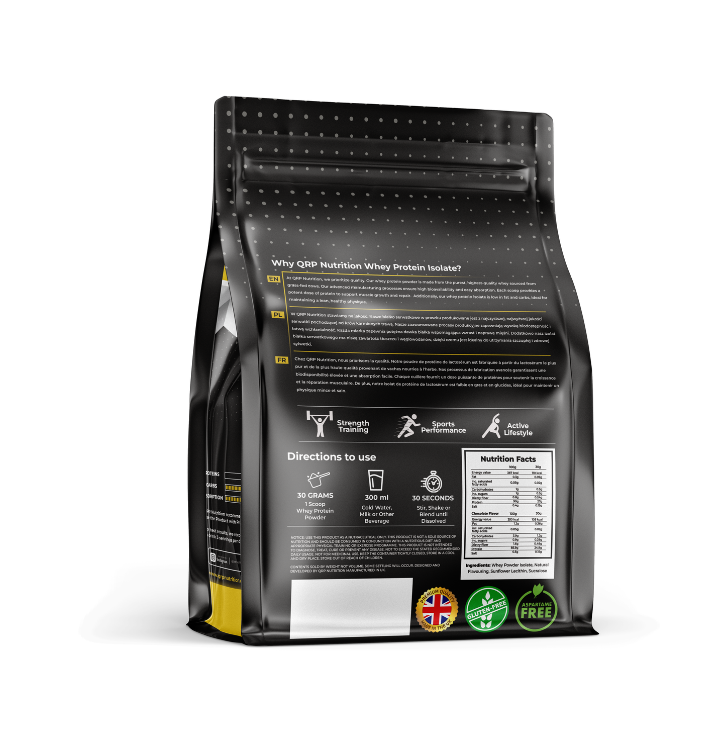 QRP Nutrition Whey Protein Isolate image 1