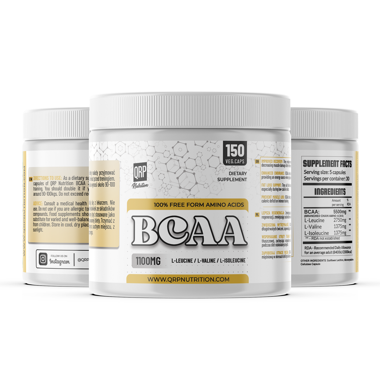 QRP Nutrition BCAA 150/300 capsules image 0