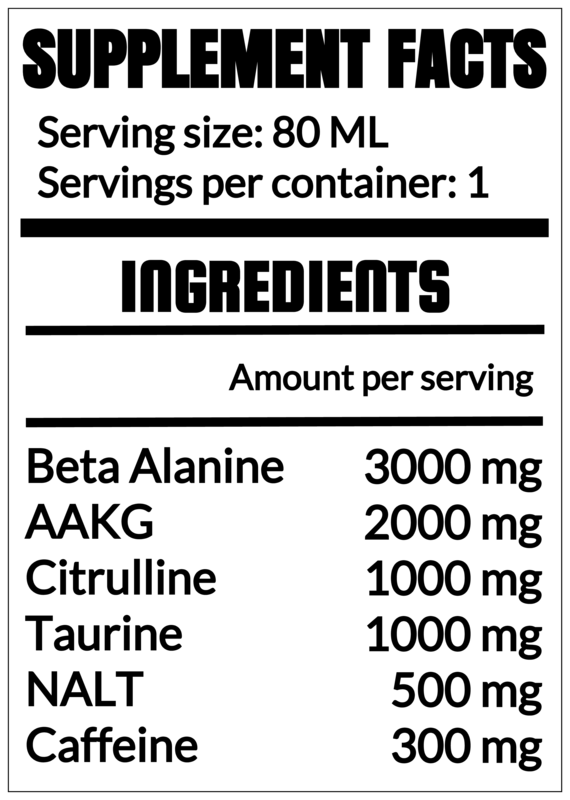 QRP Nutrition CRAZY PRAWN Pre-workout Shot 80ml image 1