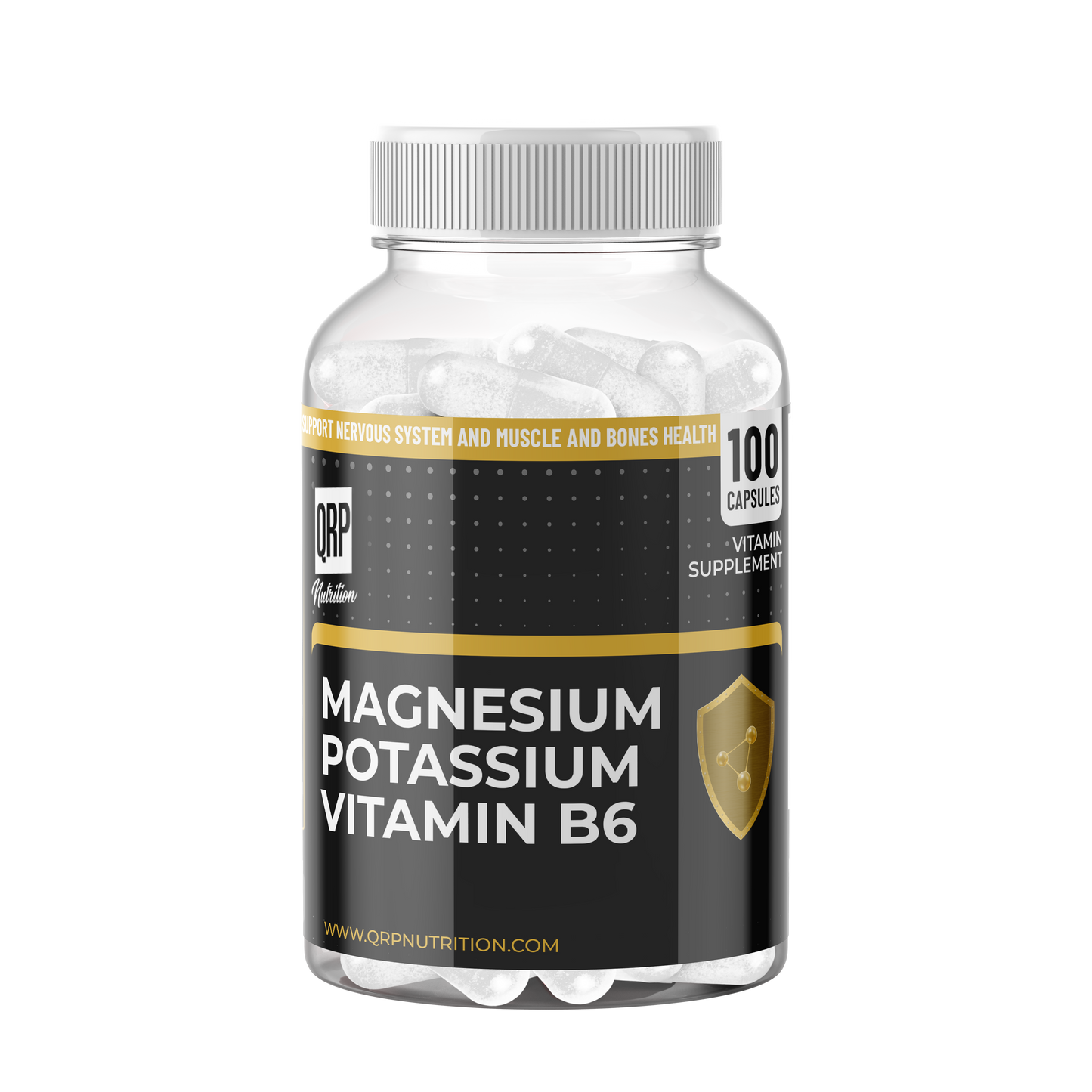 QRP Nutrition Magnesium Potassium B6 (90 capsules) image 0