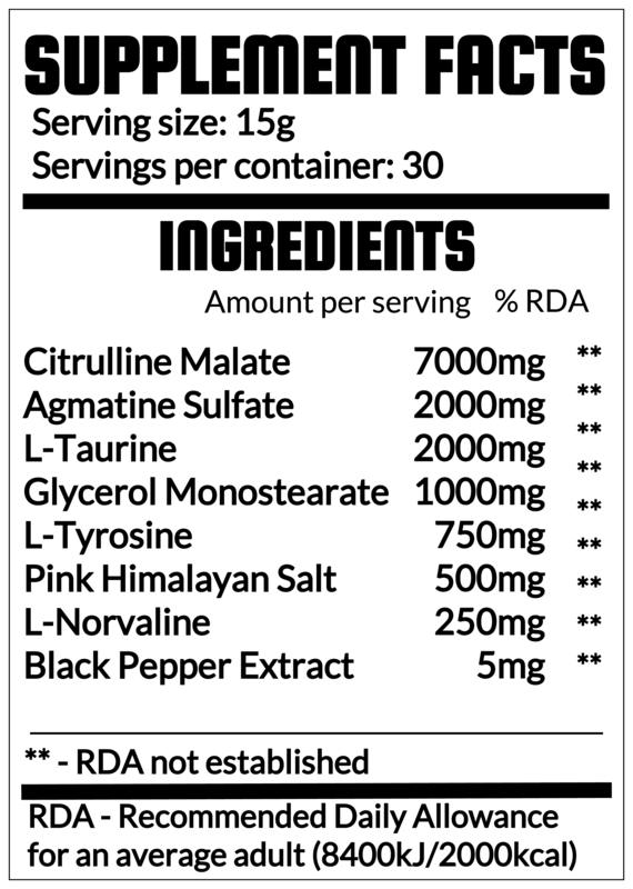 QRP Nutrition Double Trouble PUMP (450g) image 1