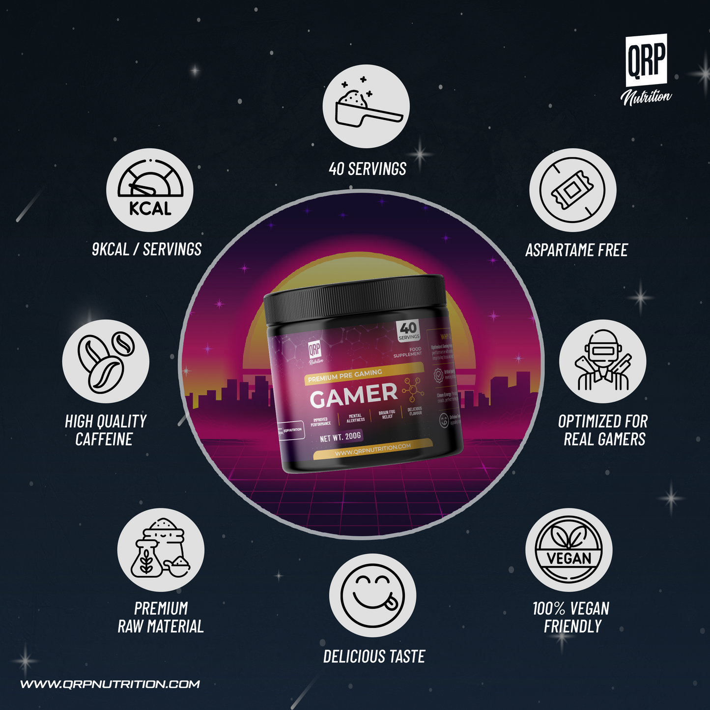 QRP Nutrition GAMER 200g image 1