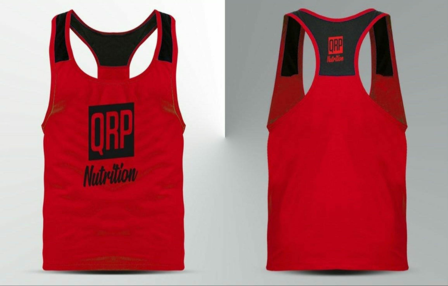 QRP Nutrition Red Gym Vest image 0