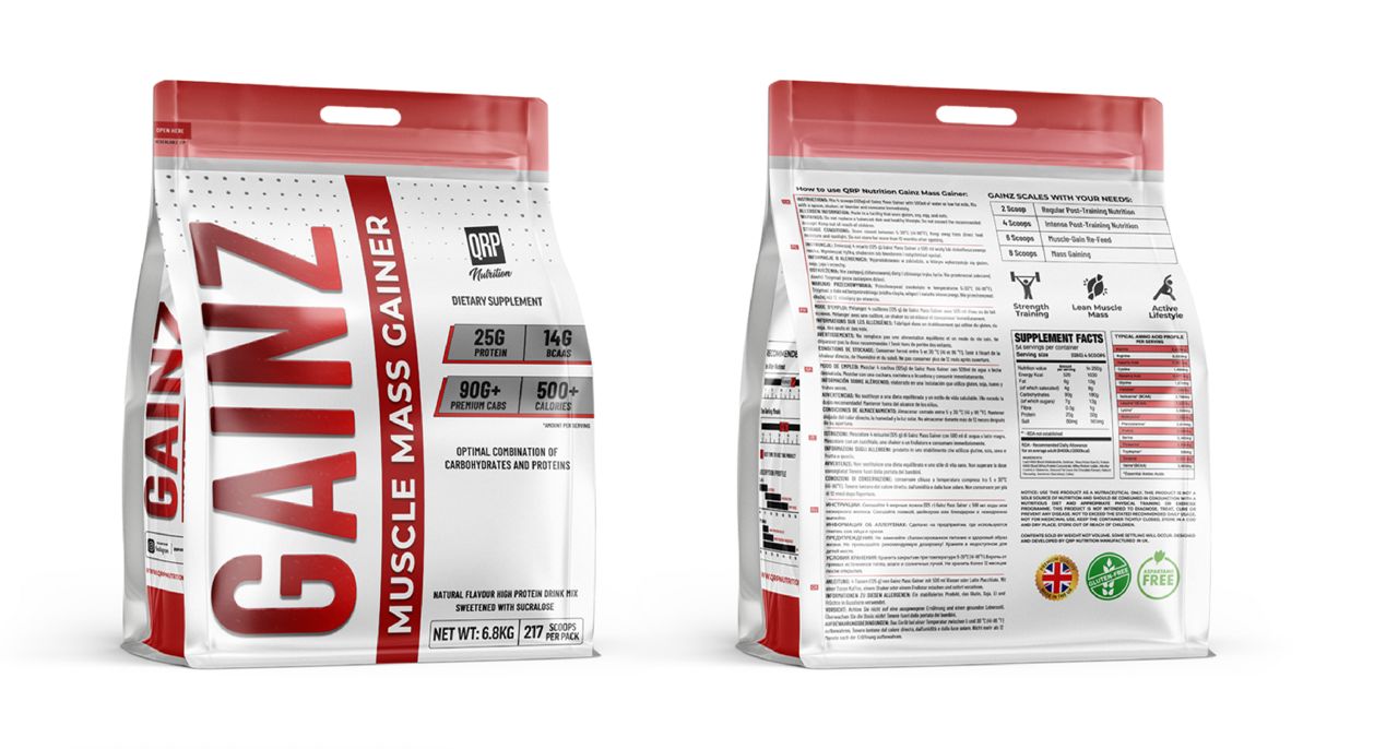 QRP Nutrition GAINZ Muscle Mass Gainer image 3