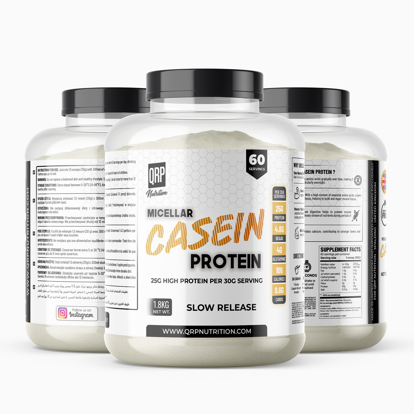 QRP Nutrition Micellar CASEIN Protein image 1