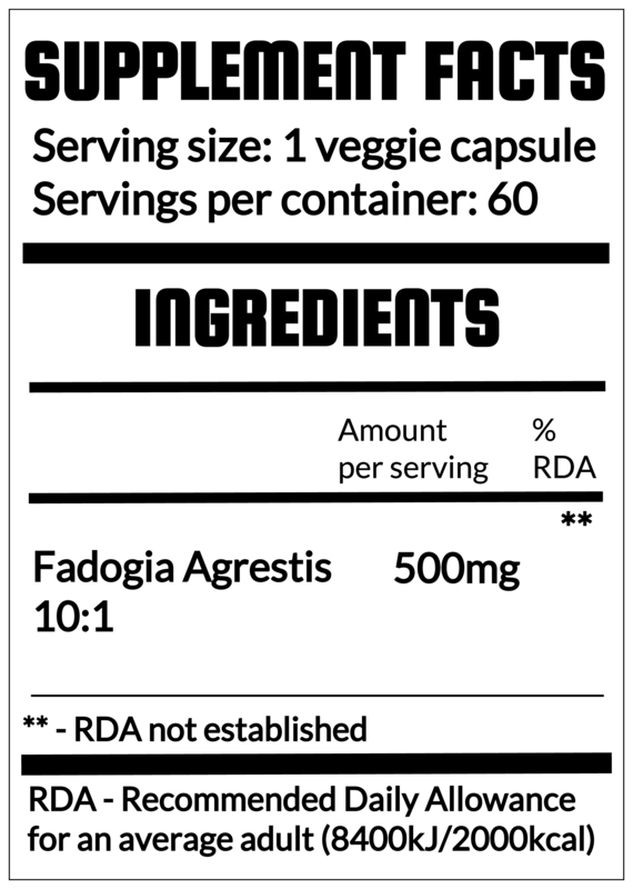 QRP Nutrition Fadogia Agrestis 60 veg.caps image 3