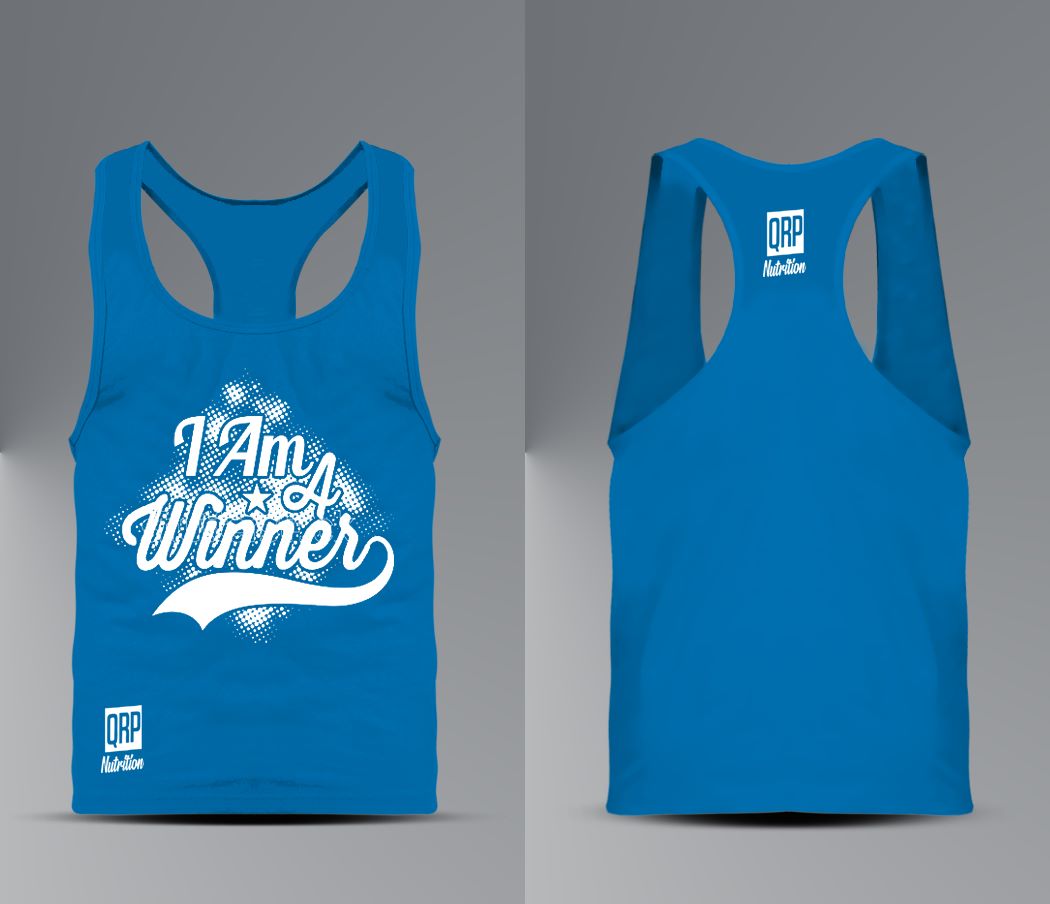 QRP Nutrition Gym Vest 'I Am A Winner' image 0