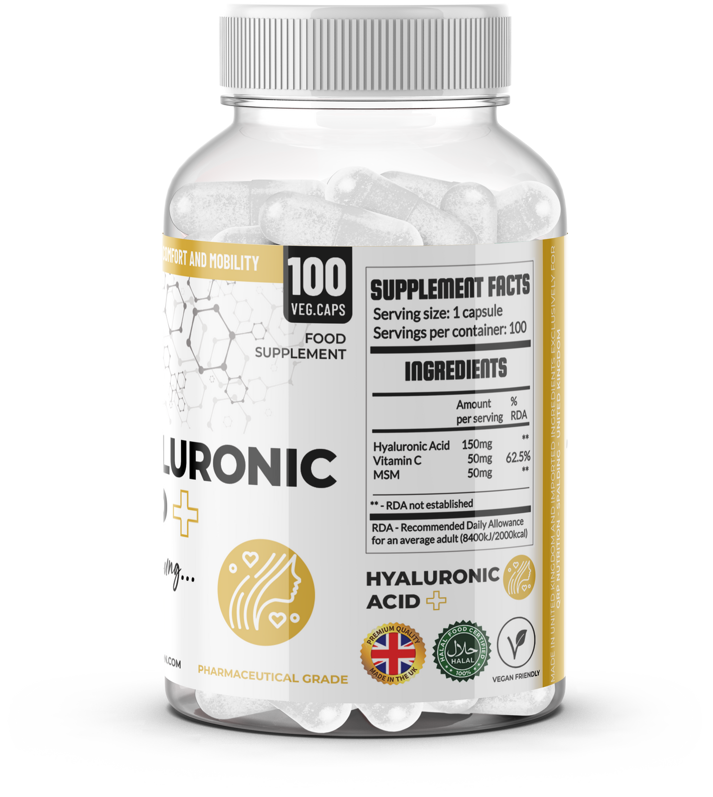 QRP Nutrition Hyaluronic Acid+ (100caps) image 3