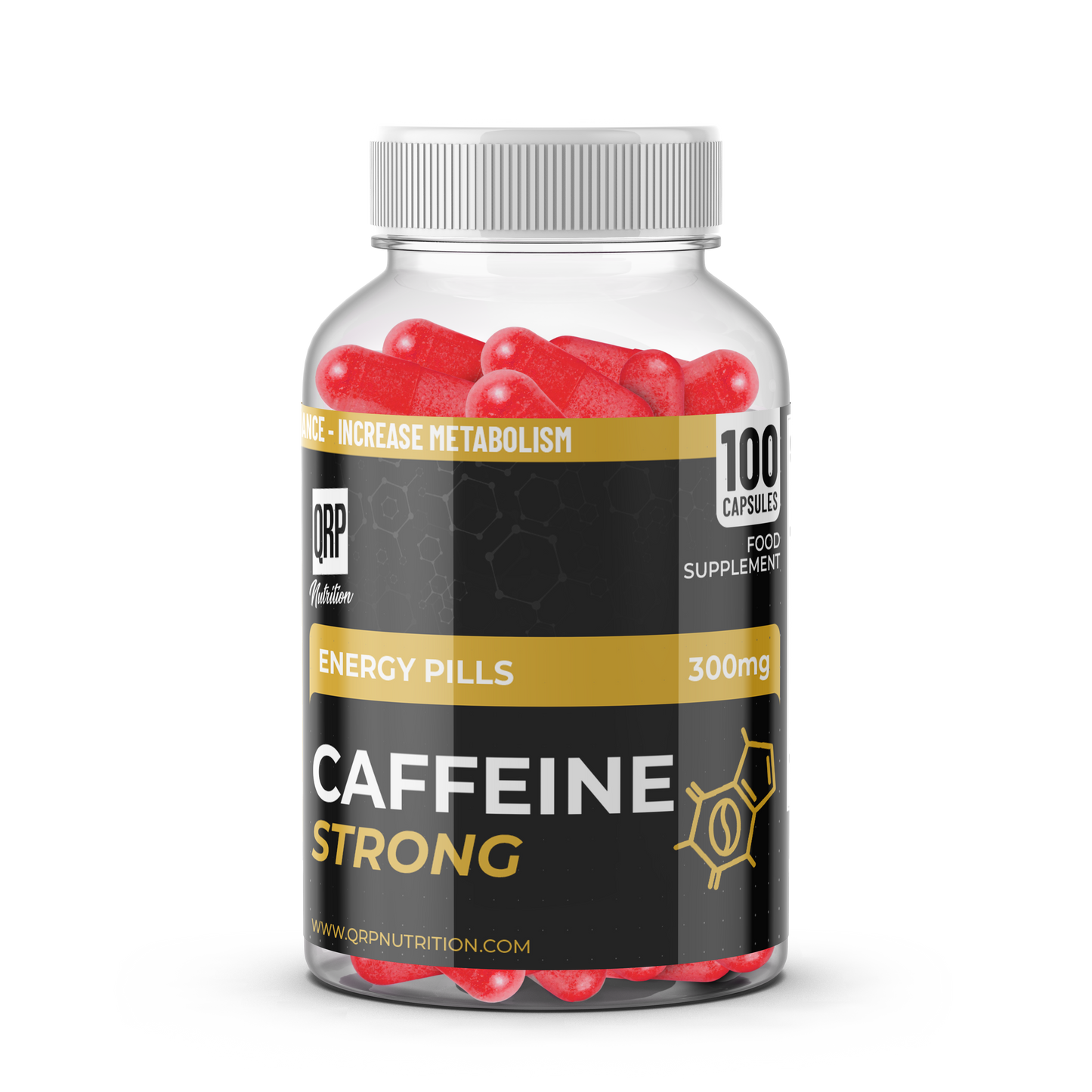 QRP Nutrition Caffeine 300mg 100capsules image 0
