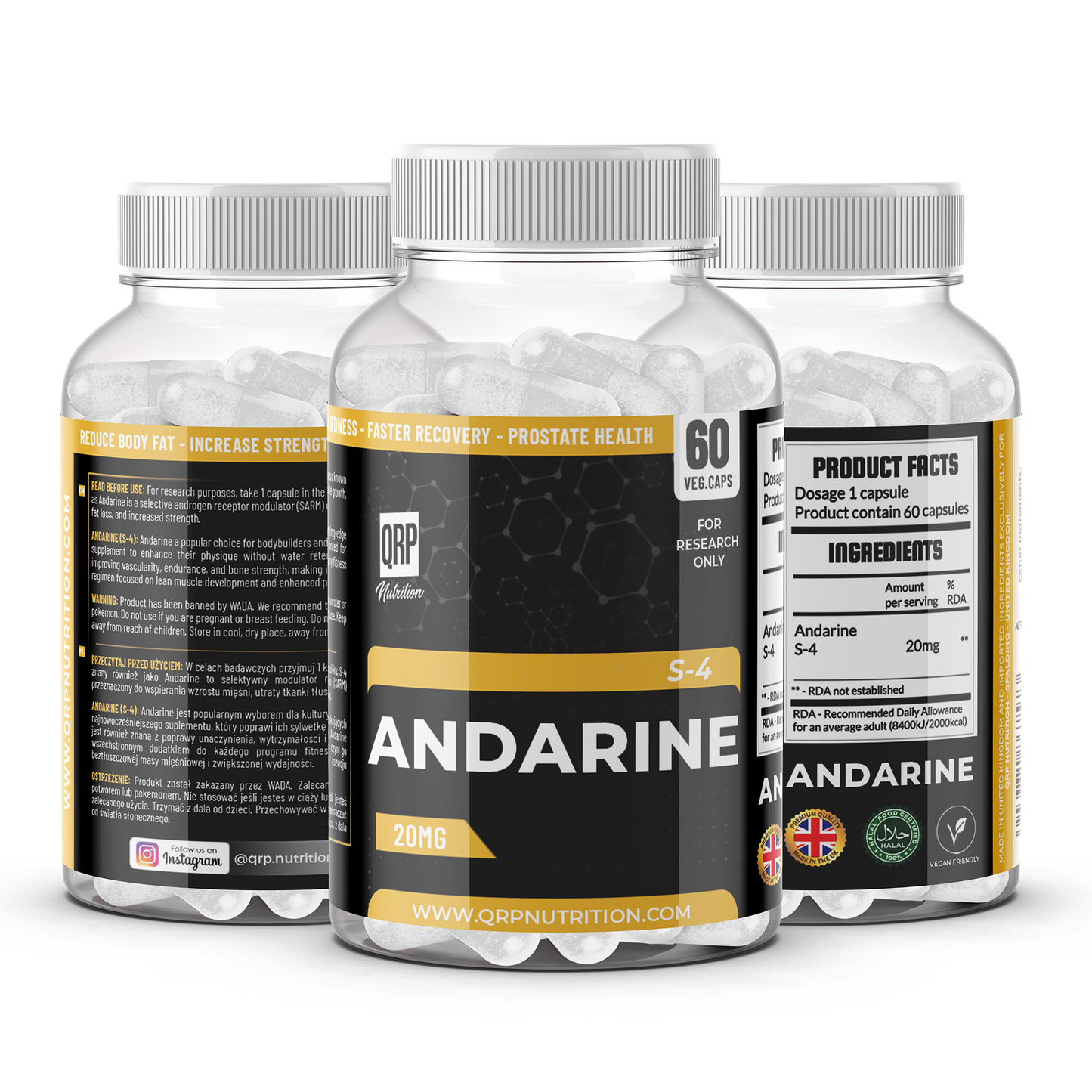 QRP Nutrition S-4 Andarine 20mg