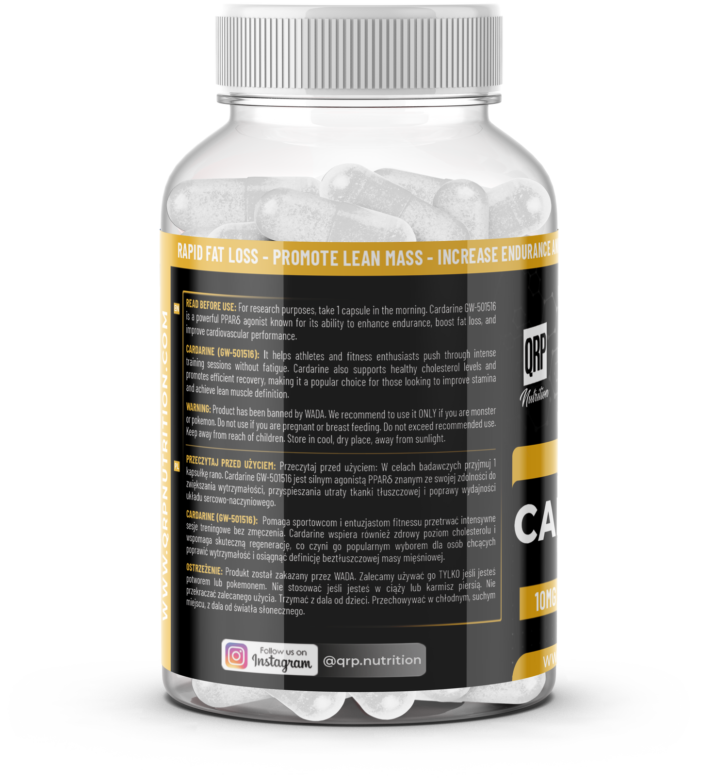 QRP Nutrition GW501516 CARDARINE 10mg 100caps