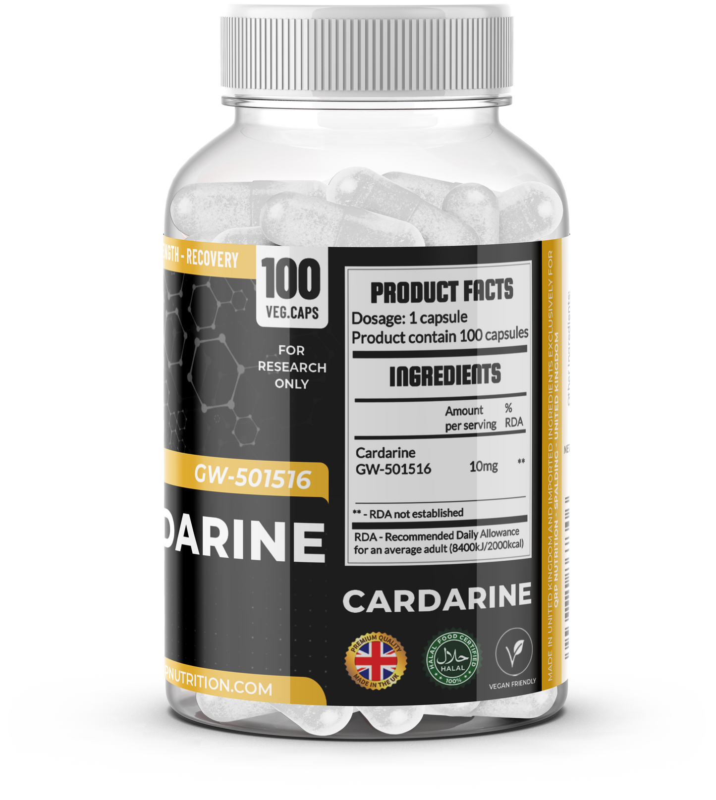 QRP Nutrition GW501516 CARDARINE 10mg 100caps