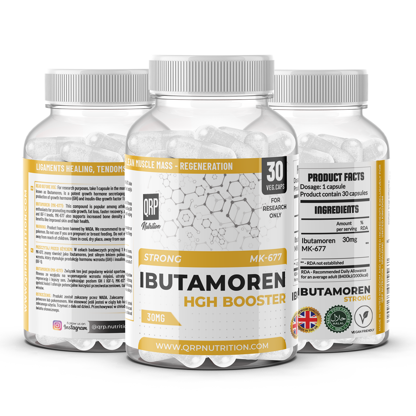 QRP Nutrition MK-677 (MK677) Ibutamoren 30mg