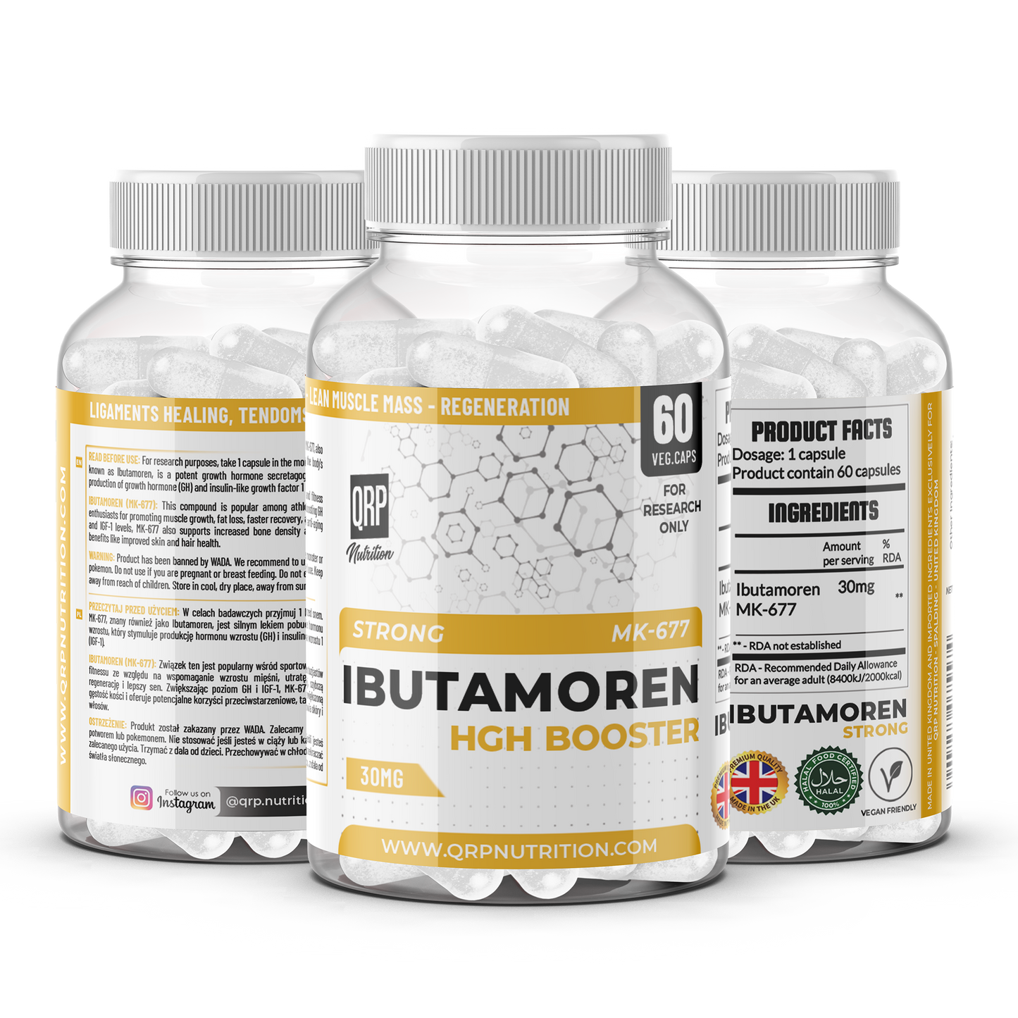 QRP Nutrition MK-677 (MK677) Ibutamoren 30mg