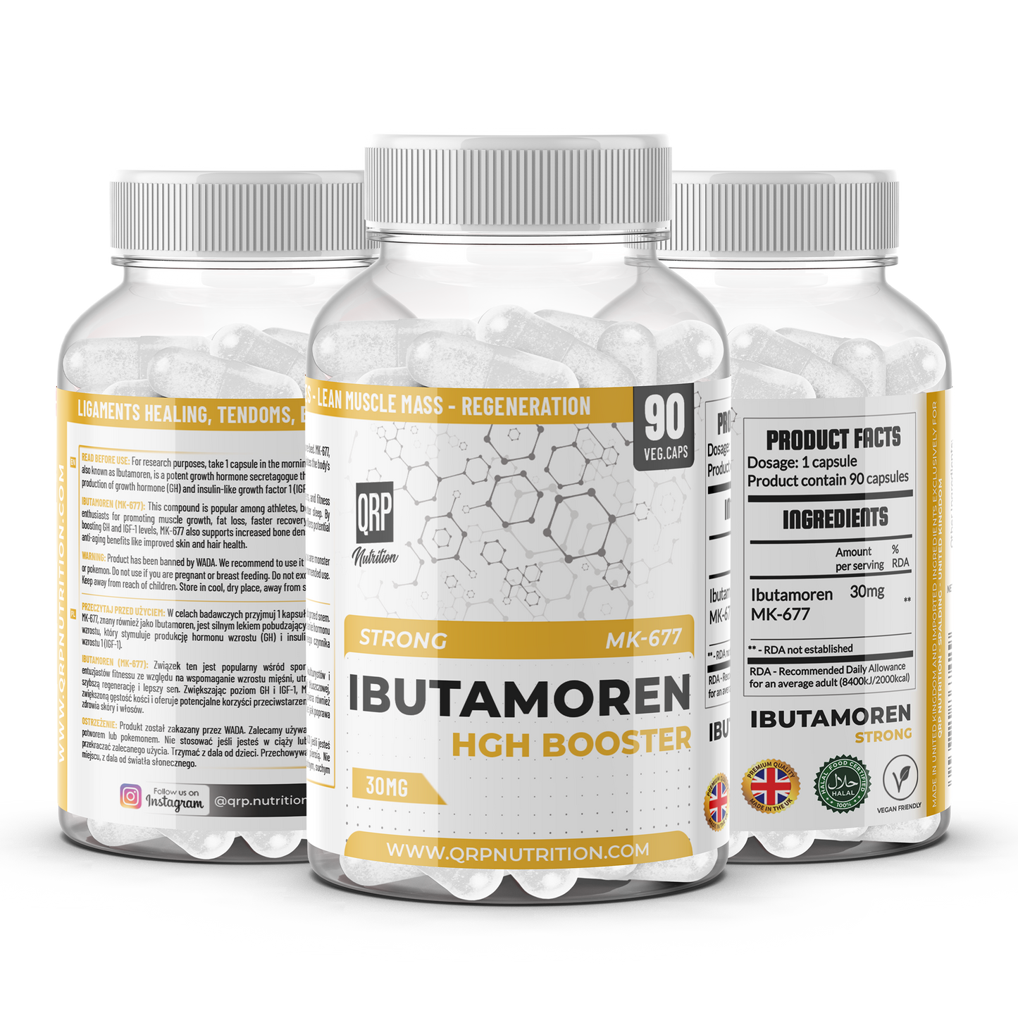 QRP Nutrition MK-677 (MK677) Ibutamoren 30mg
