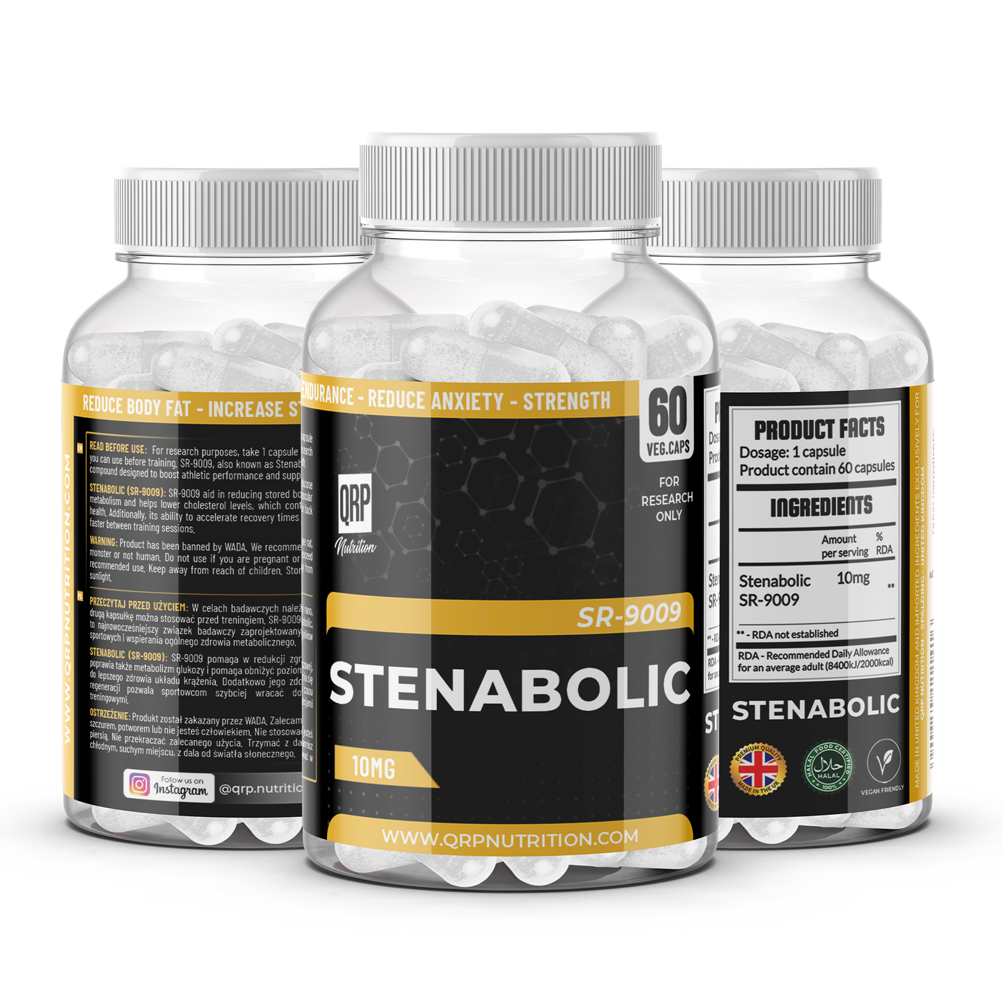 QRP Nutrition Stenabolic SR-9009 (SR9009) 10/20mg