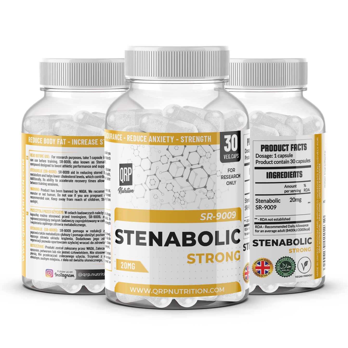 QRP Nutrition Stenabolic SR-9009 (SR9009) 10/20mg