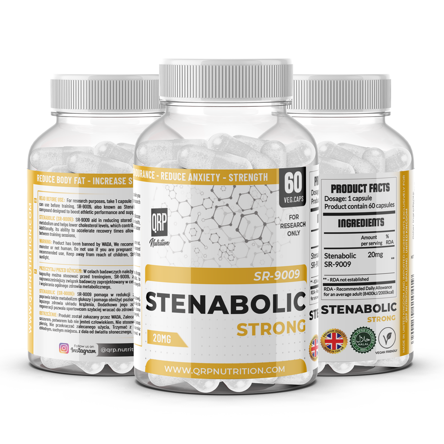 QRP Nutrition Stenabolic SR-9009 (SR9009) 10/20mg