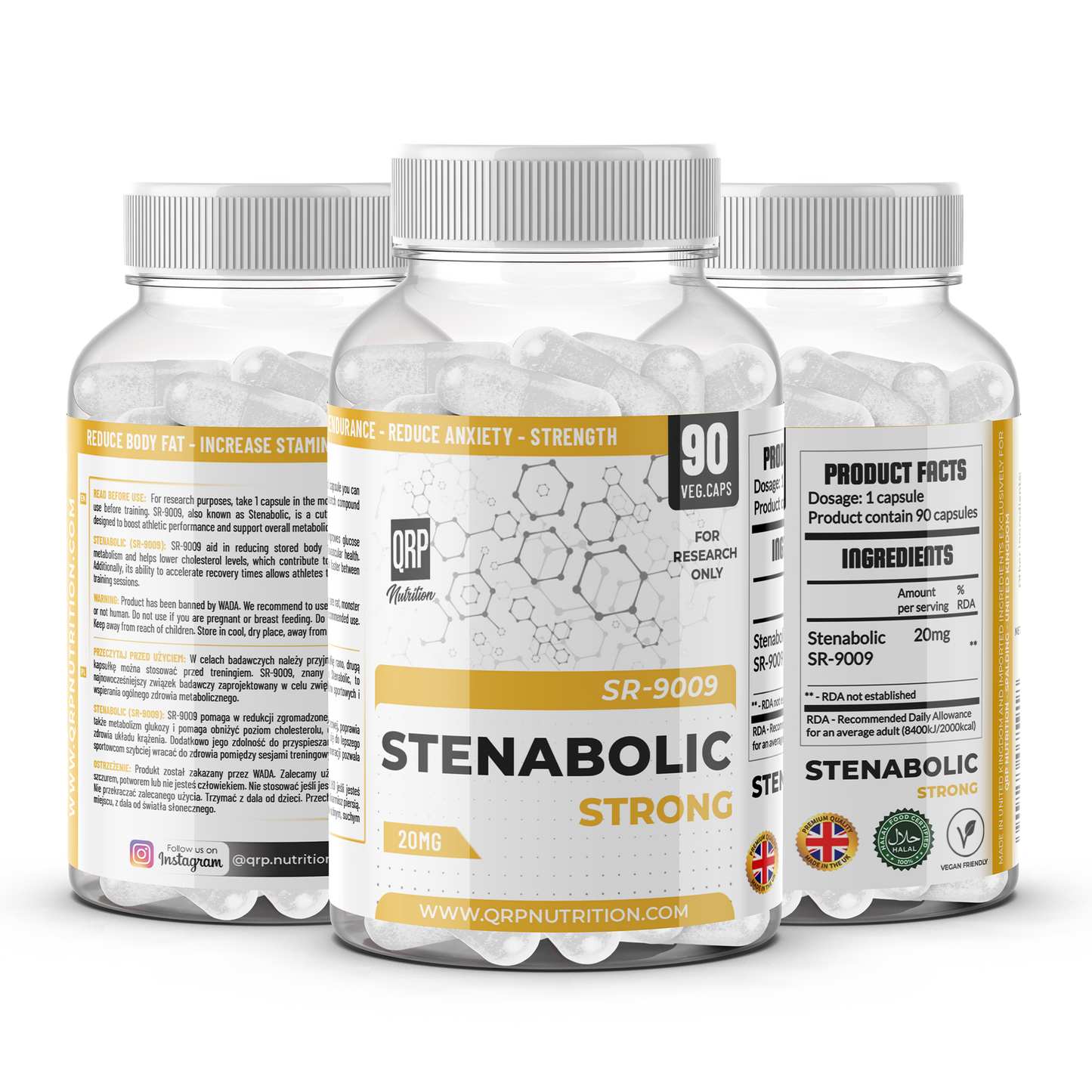 QRP Nutrition Stenabolic SR-9009 (SR9009) 10/20mg