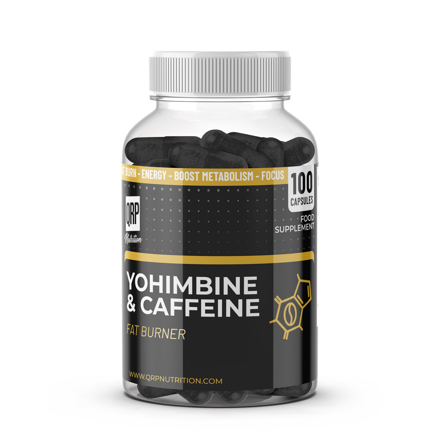 QRP Nutrition Yohimbine+Caffeine (100capsules) image 0
