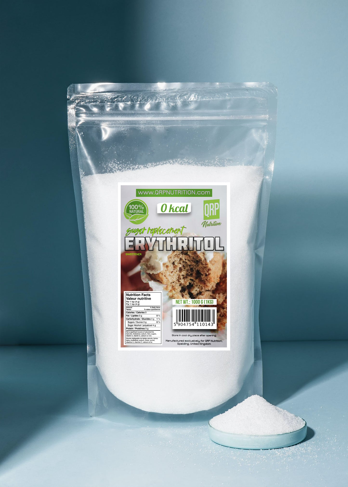 QRP Nutrition Erythritol 1000g image 0