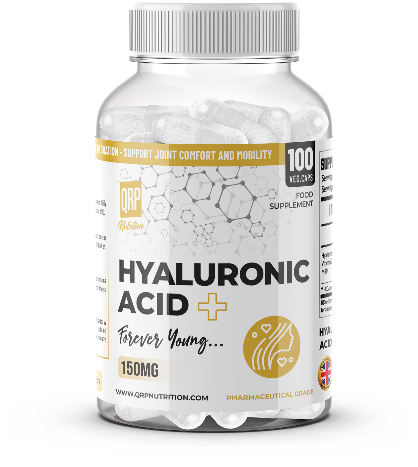 QRP Nutrition Hyaluronic Acid+ (100caps) image 4