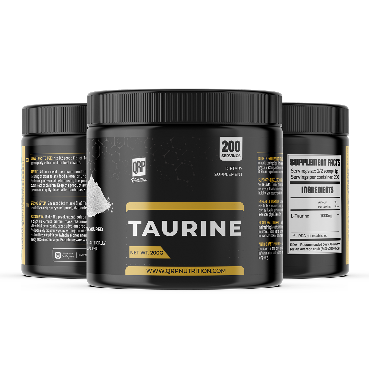QRP Nutrition TAURINE 200g image 0