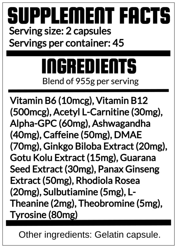 QRP Nutrition Brain Booster (90capsules) image 1