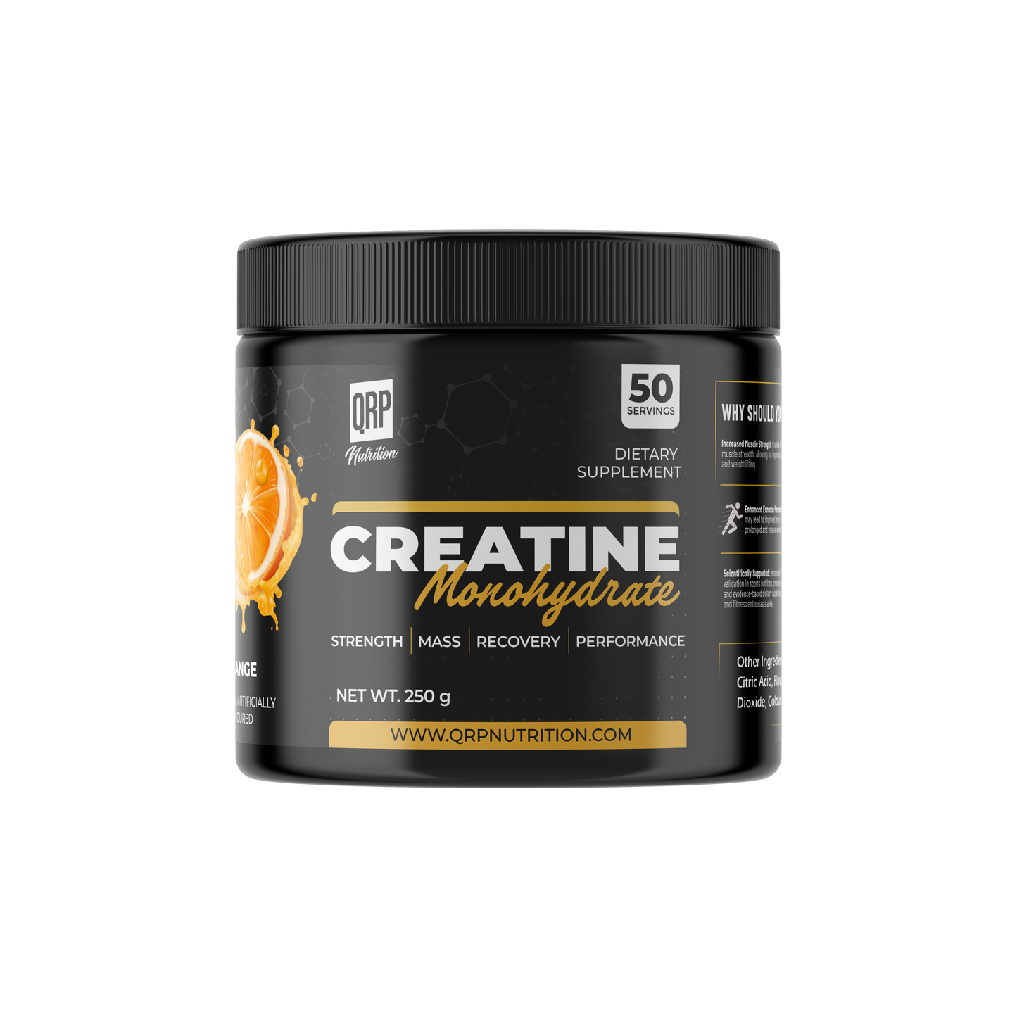 QRP Nutrition Creatine Monohydrate (250g / 500g)