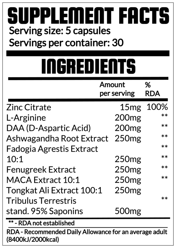 QRP Nutrition TESTO BOOSTER (150capsules) image 1