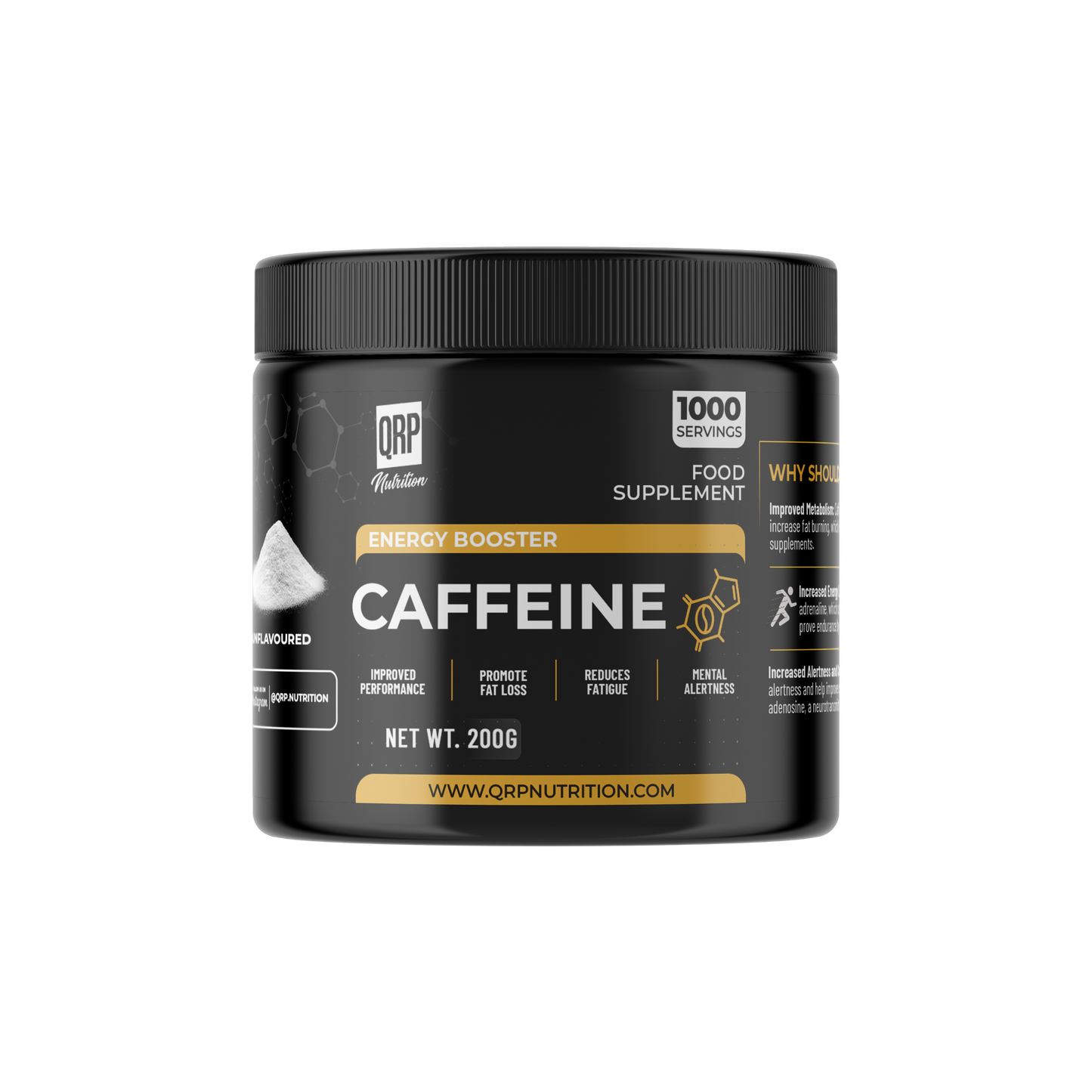 QRP Nutrition Caffeine 200g image 1