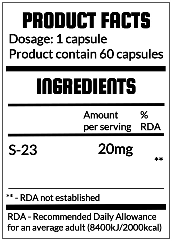 QRP Nutrition S-23 (S23) 20/25mg image 5