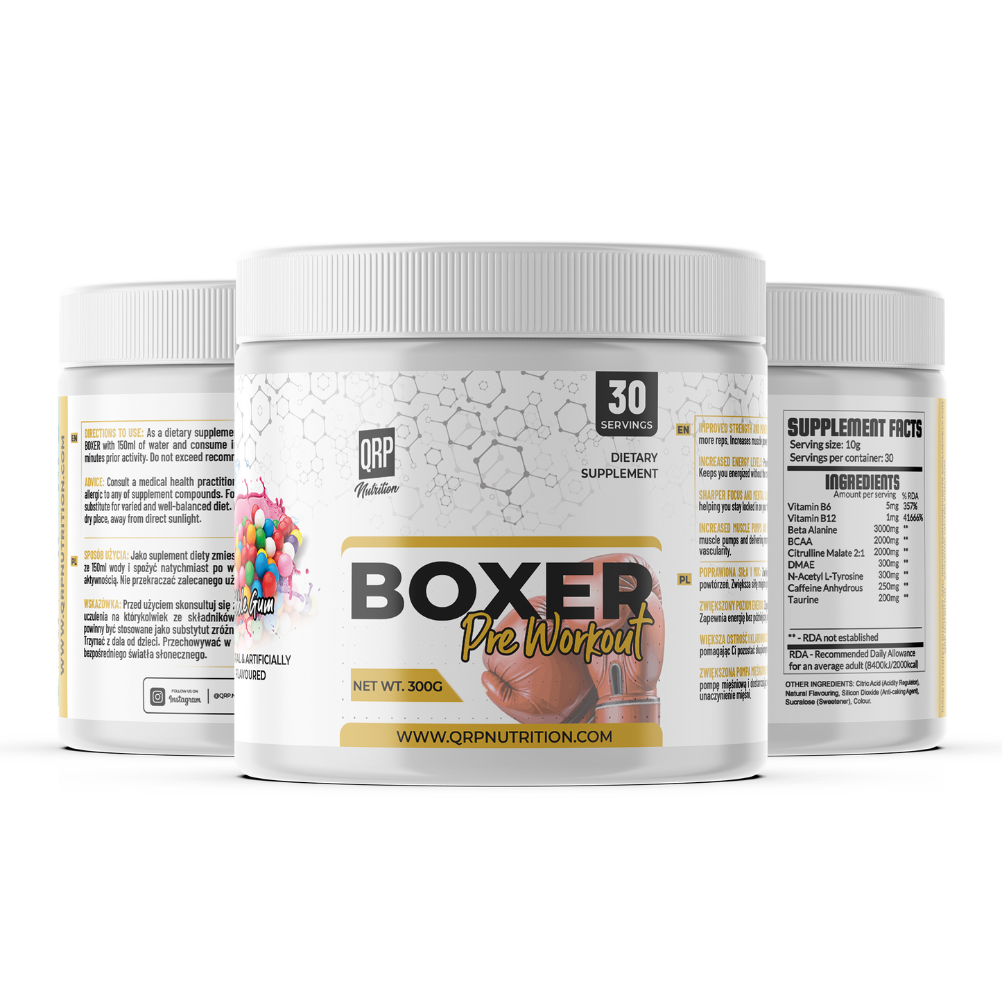 QRP Nutrition BOXER Pre-workout 300g image 0