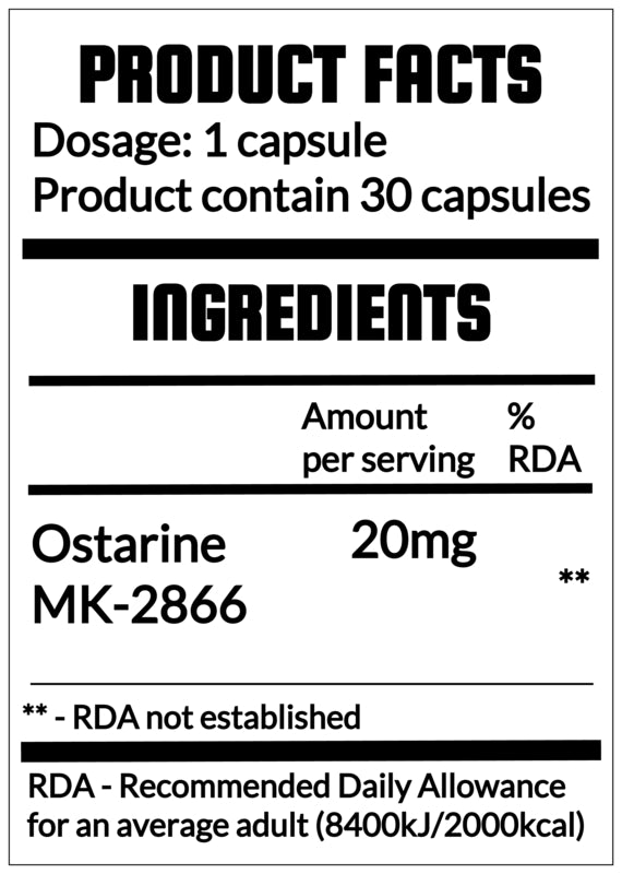 QRP Nutrition Ostarine MK-2866 (MK2866) 10mg/20mg image 5