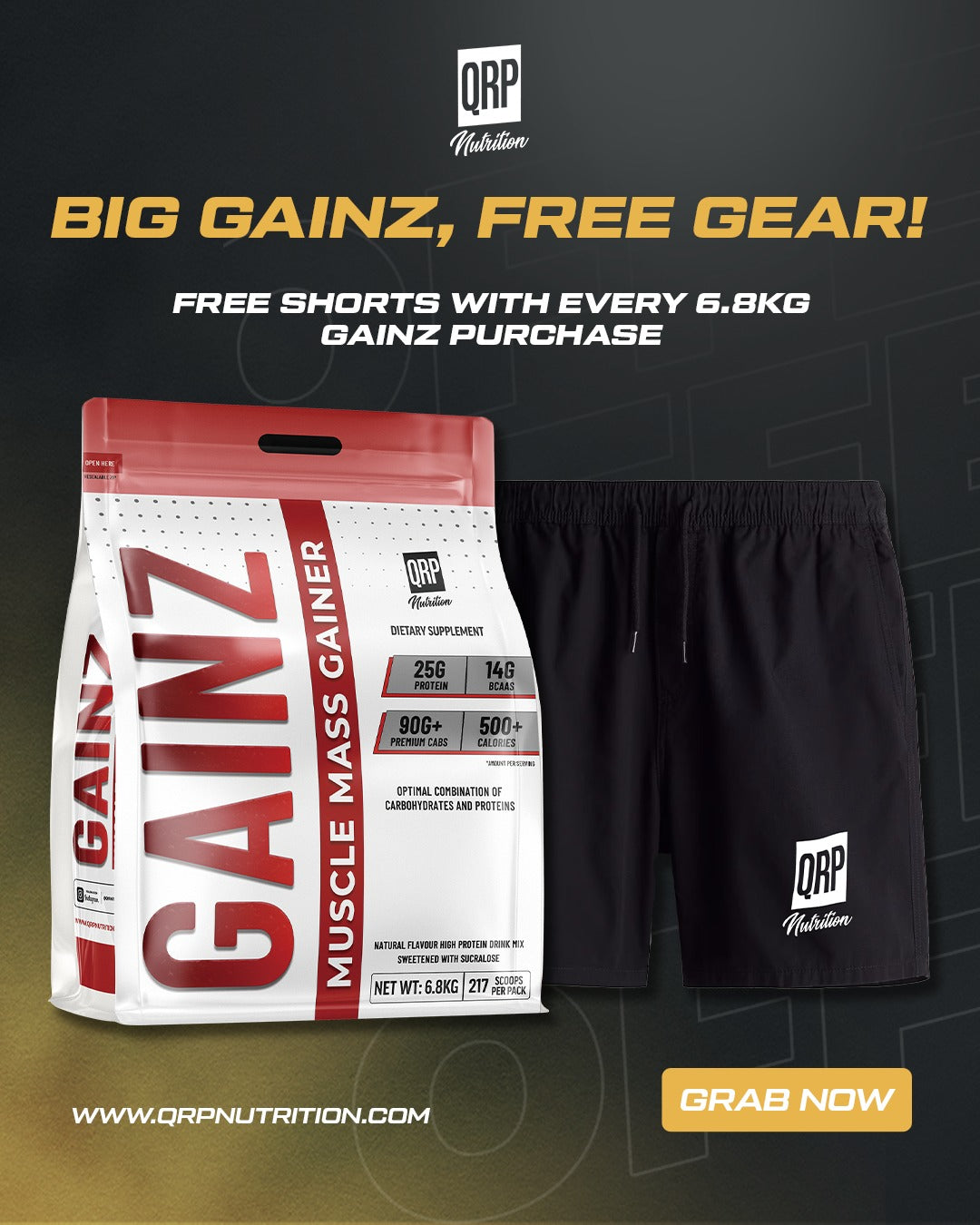 QRP Nutrition GAINZ Muscle Mass Gainer
