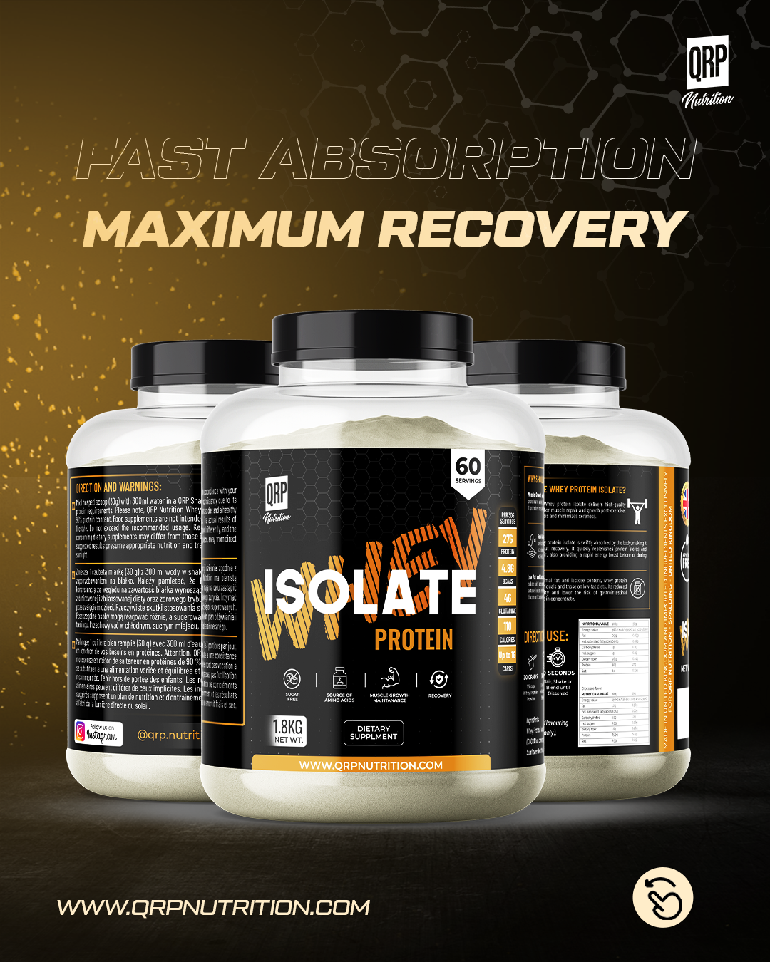 QRP Nutrition Whey Protein Isolate