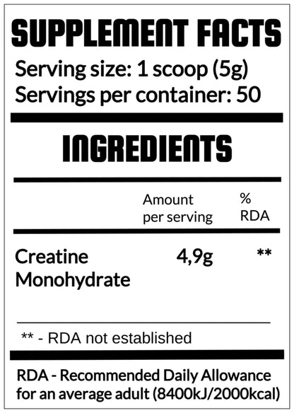 QRP Nutrition CreaPure Creatine Monohydrate  (250g/500g) image 1