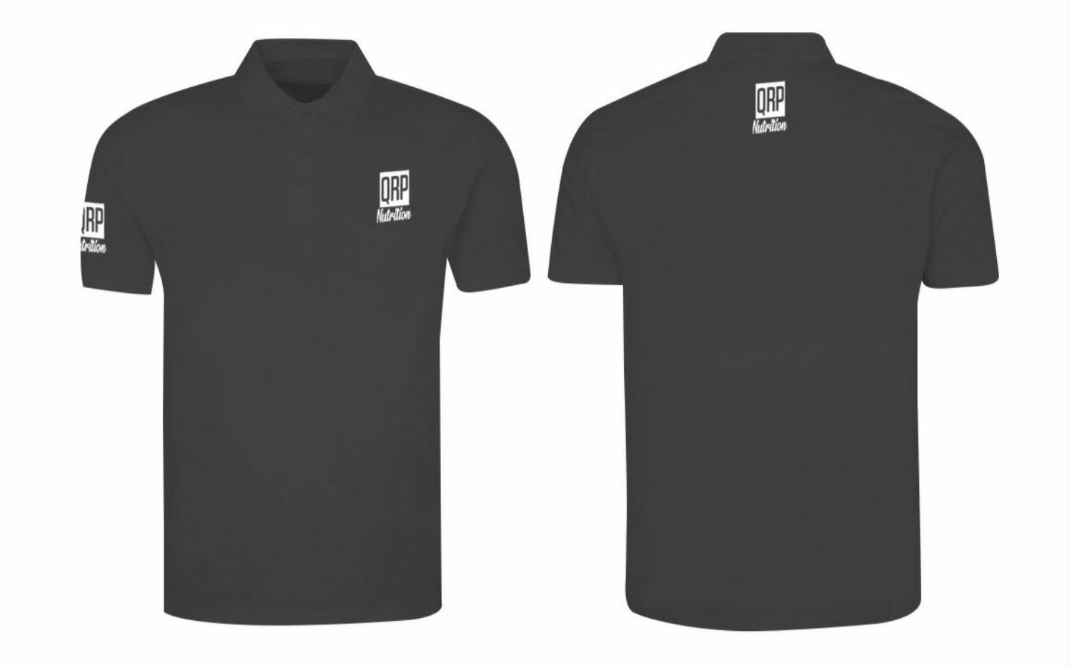 QRP Nutrition Black Polo for Men image 0
