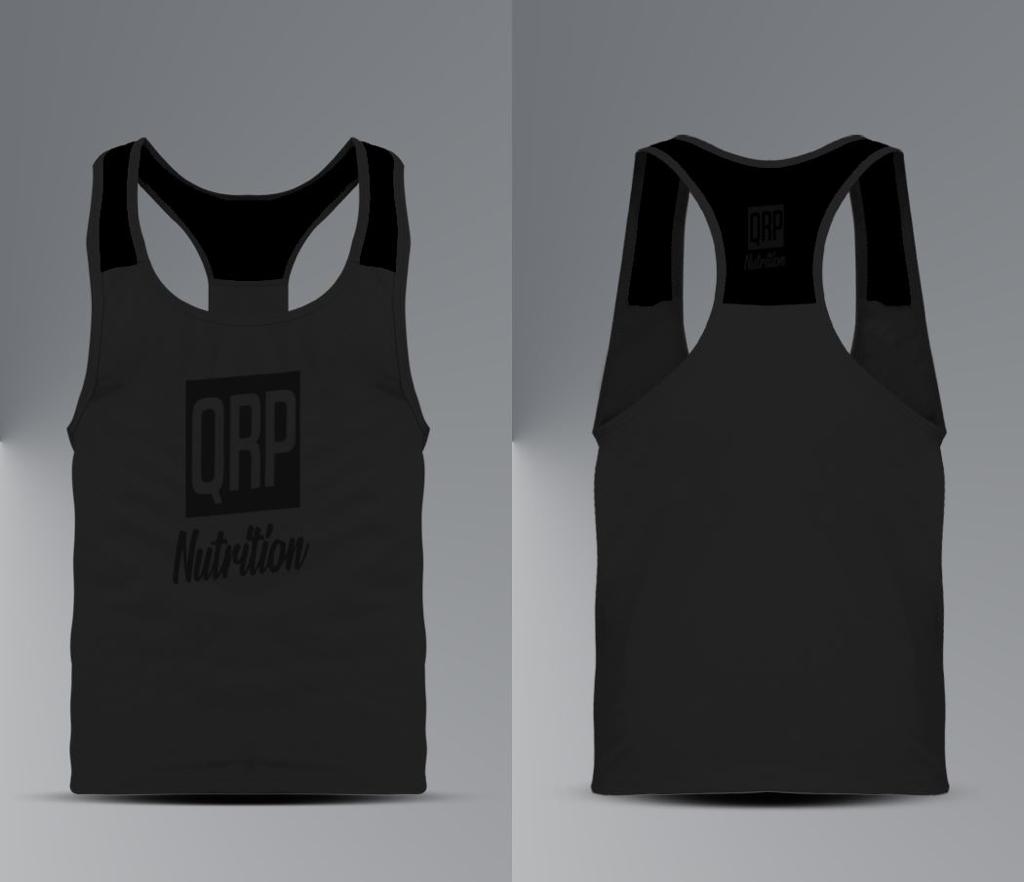 QRP Nutrition Black Gym Vest image 0
