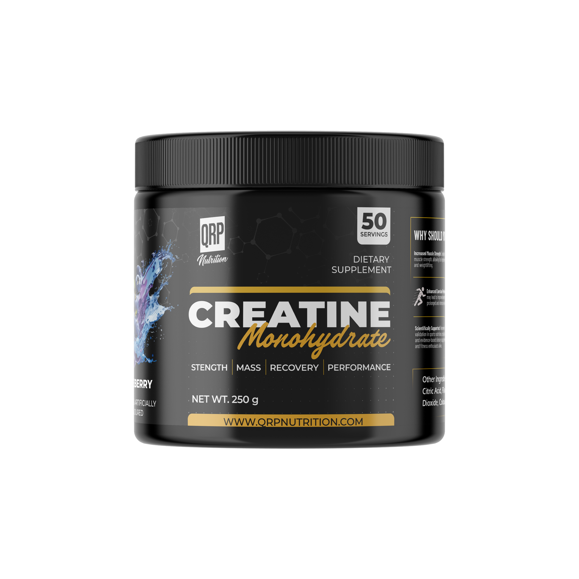 QRP Nutrition Creatine Monohydrate (250g / 500g) image 12
